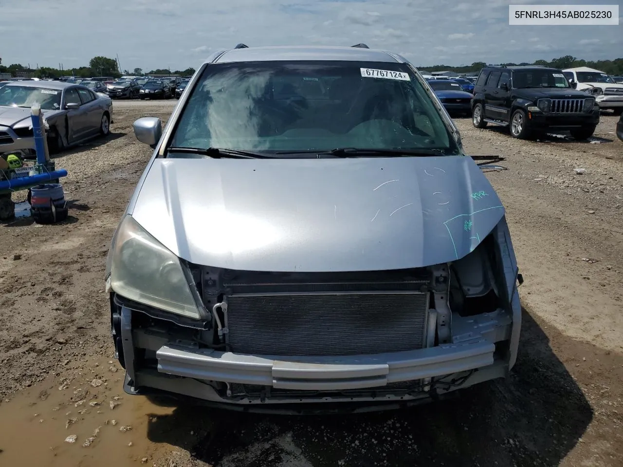 2010 Honda Odyssey Ex VIN: 5FNRL3H45AB025230 Lot: 67767124