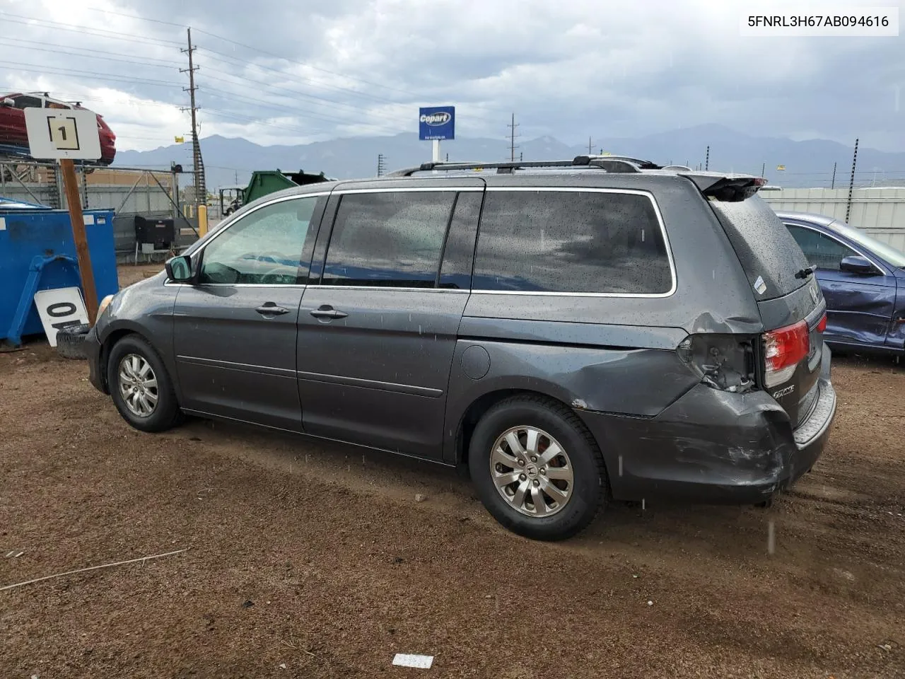 2010 Honda Odyssey Exl VIN: 5FNRL3H67AB094616 Lot: 68251754