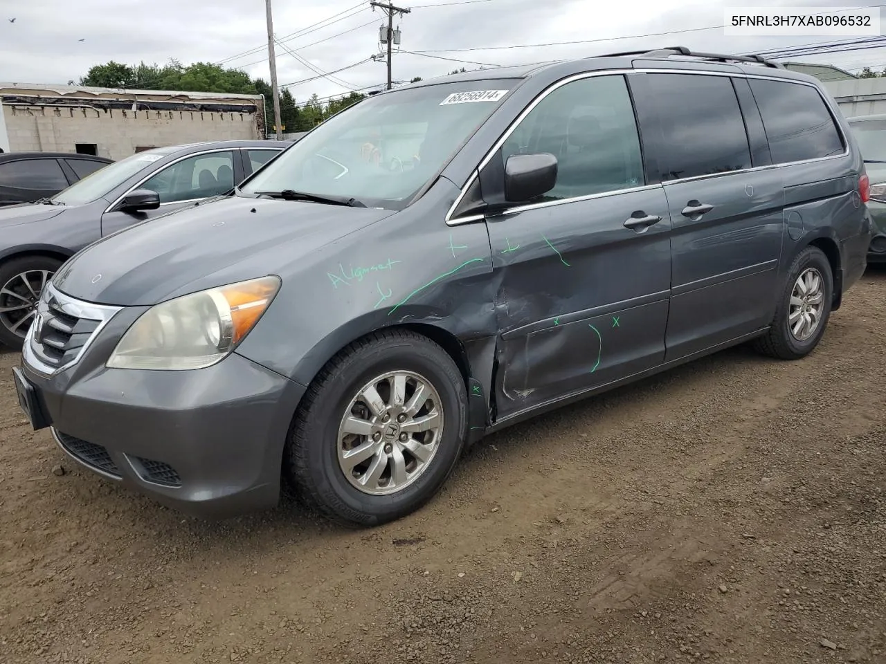 5FNRL3H7XAB096532 2010 Honda Odyssey Exl