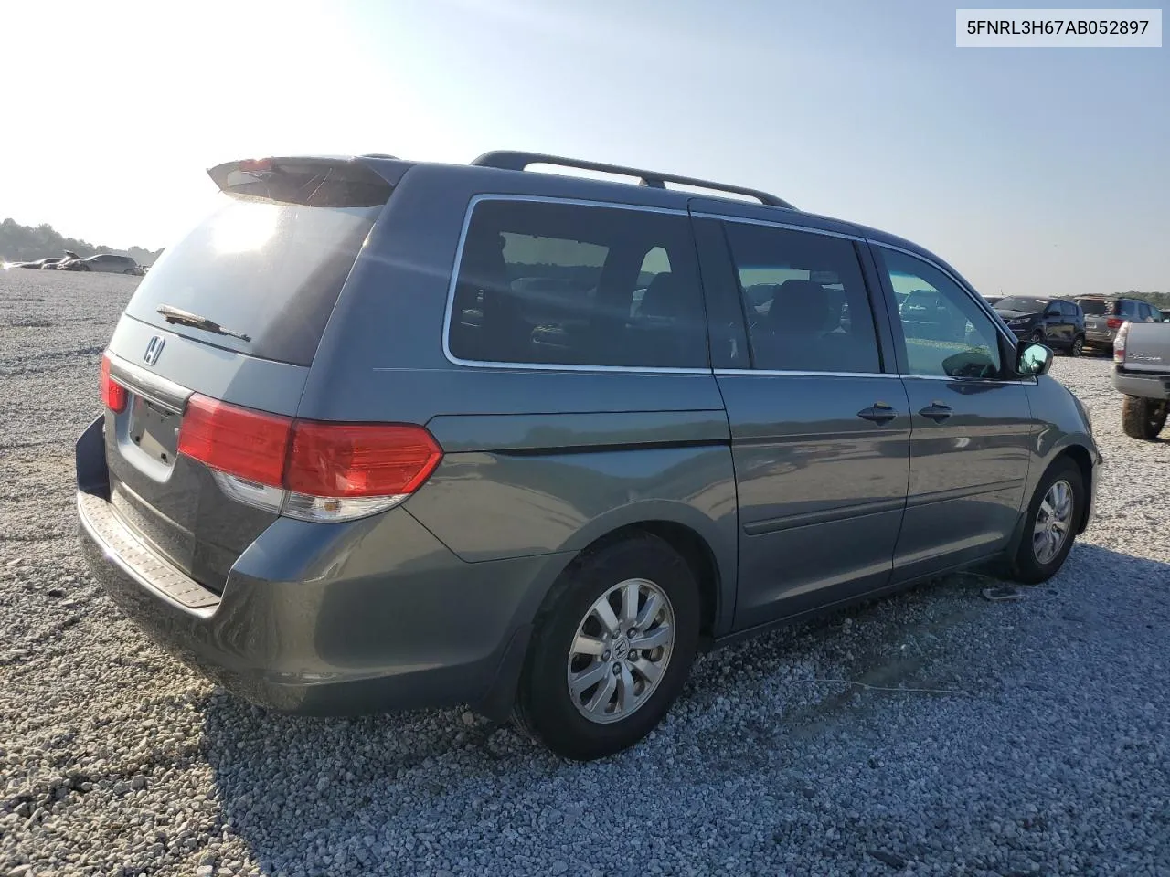 5FNRL3H67AB052897 2010 Honda Odyssey Exl