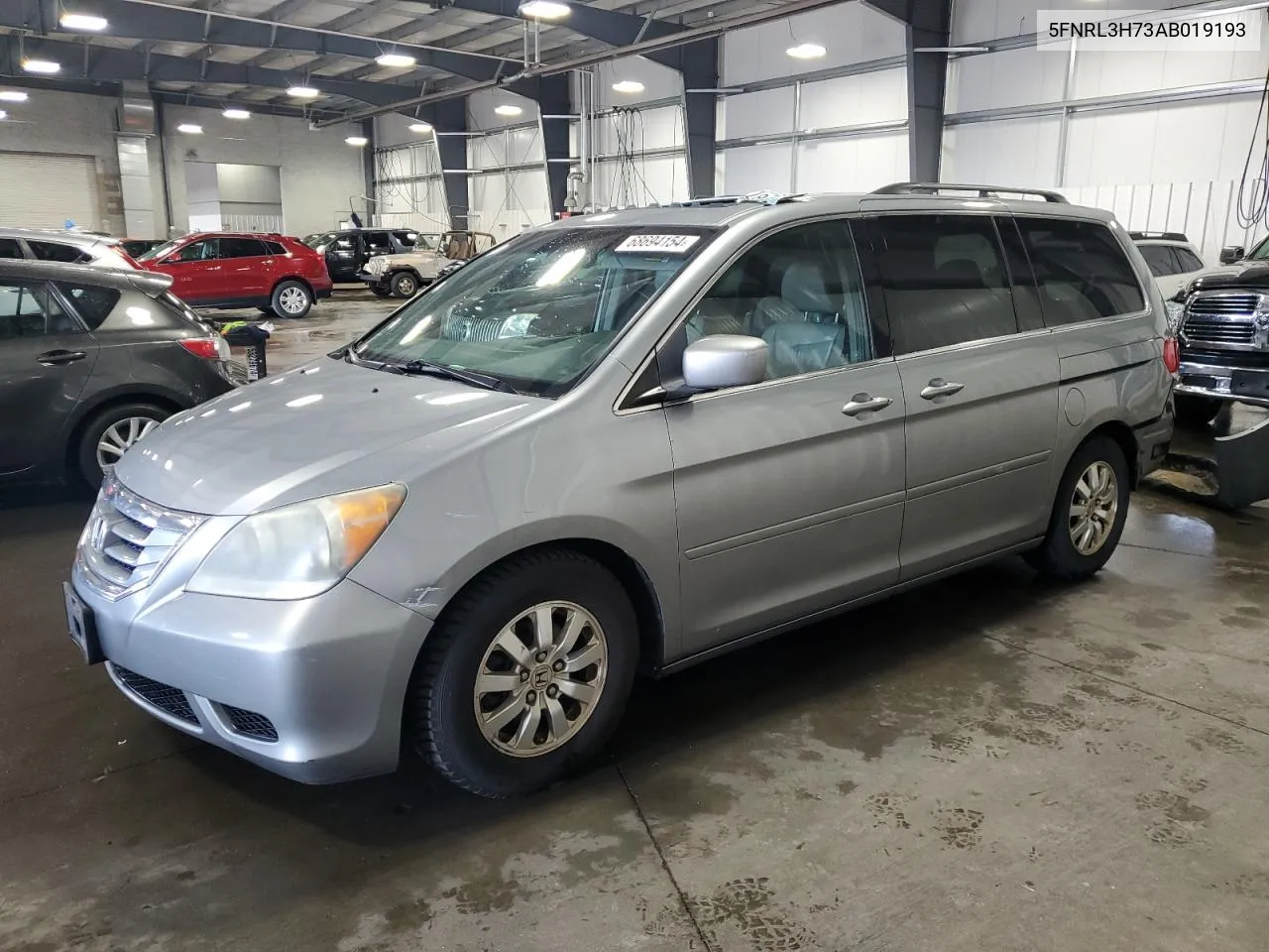 2010 Honda Odyssey Exl VIN: 5FNRL3H73AB019193 Lot: 68694154