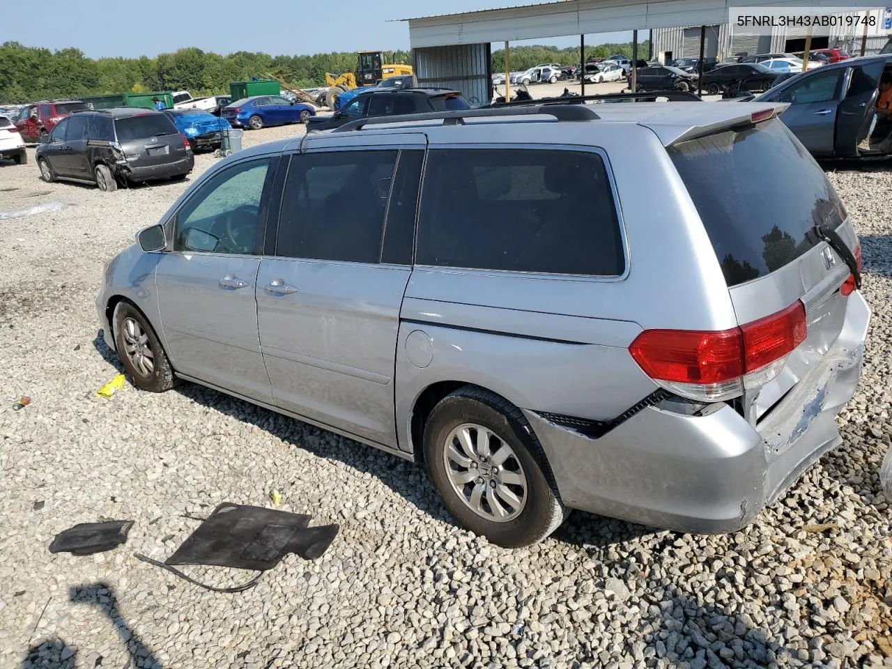 2010 Honda Odyssey Ex VIN: 5FNRL3H43AB019748 Lot: 68701824