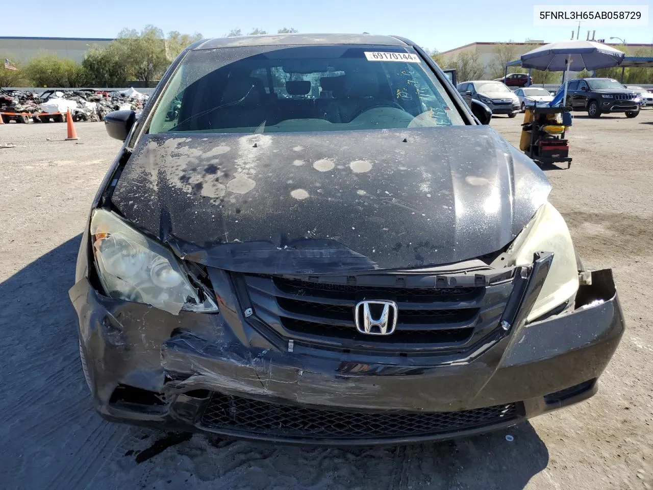 2010 Honda Odyssey Exl VIN: 5FNRL3H65AB058729 Lot: 69170144