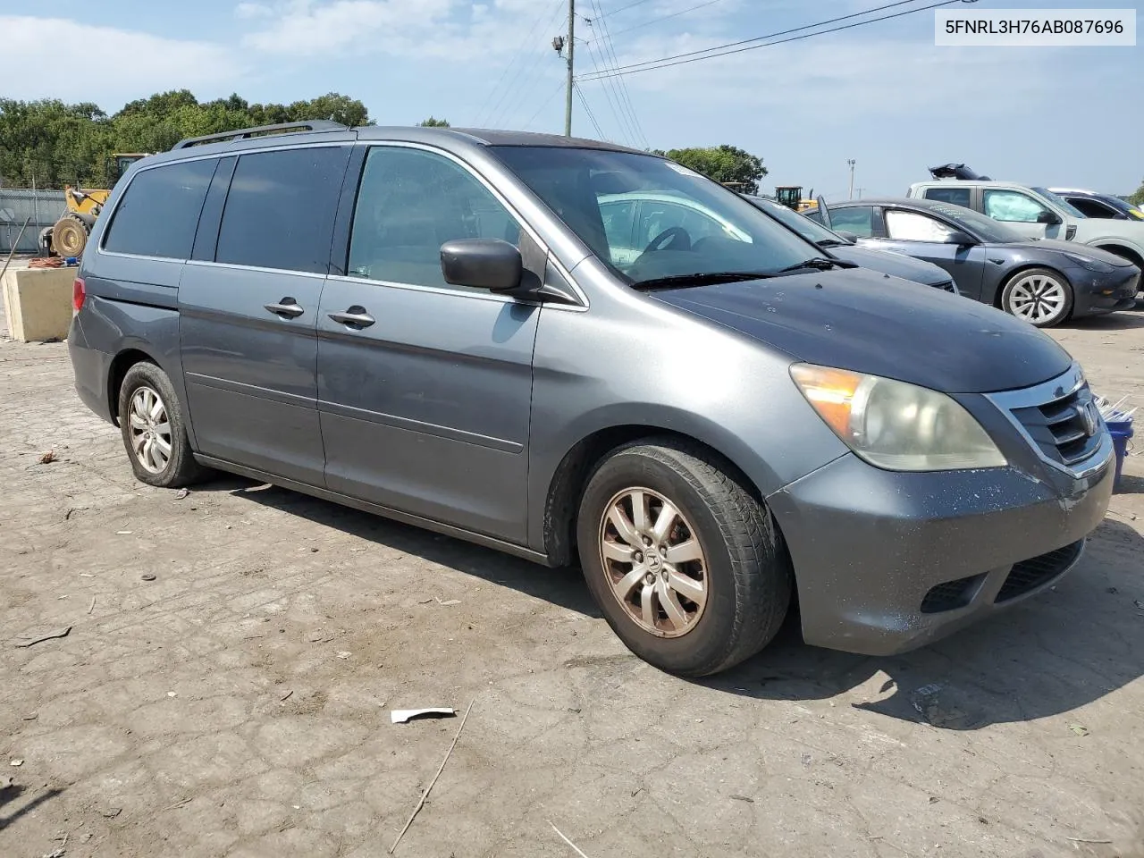 5FNRL3H76AB087696 2010 Honda Odyssey Exl