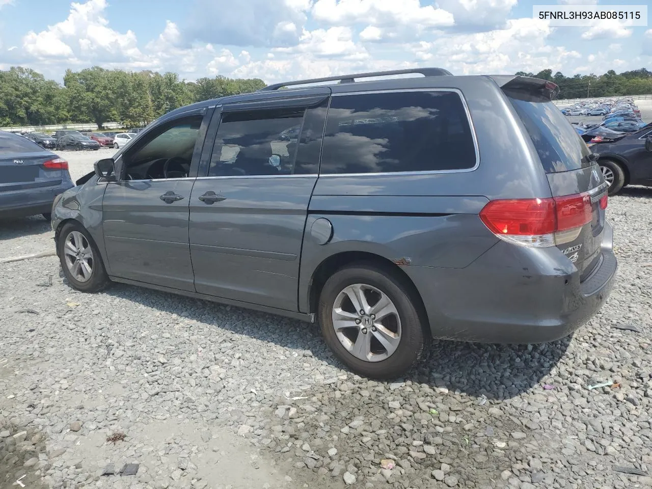 2010 Honda Odyssey Touring VIN: 5FNRL3H93AB085115 Lot: 69323354