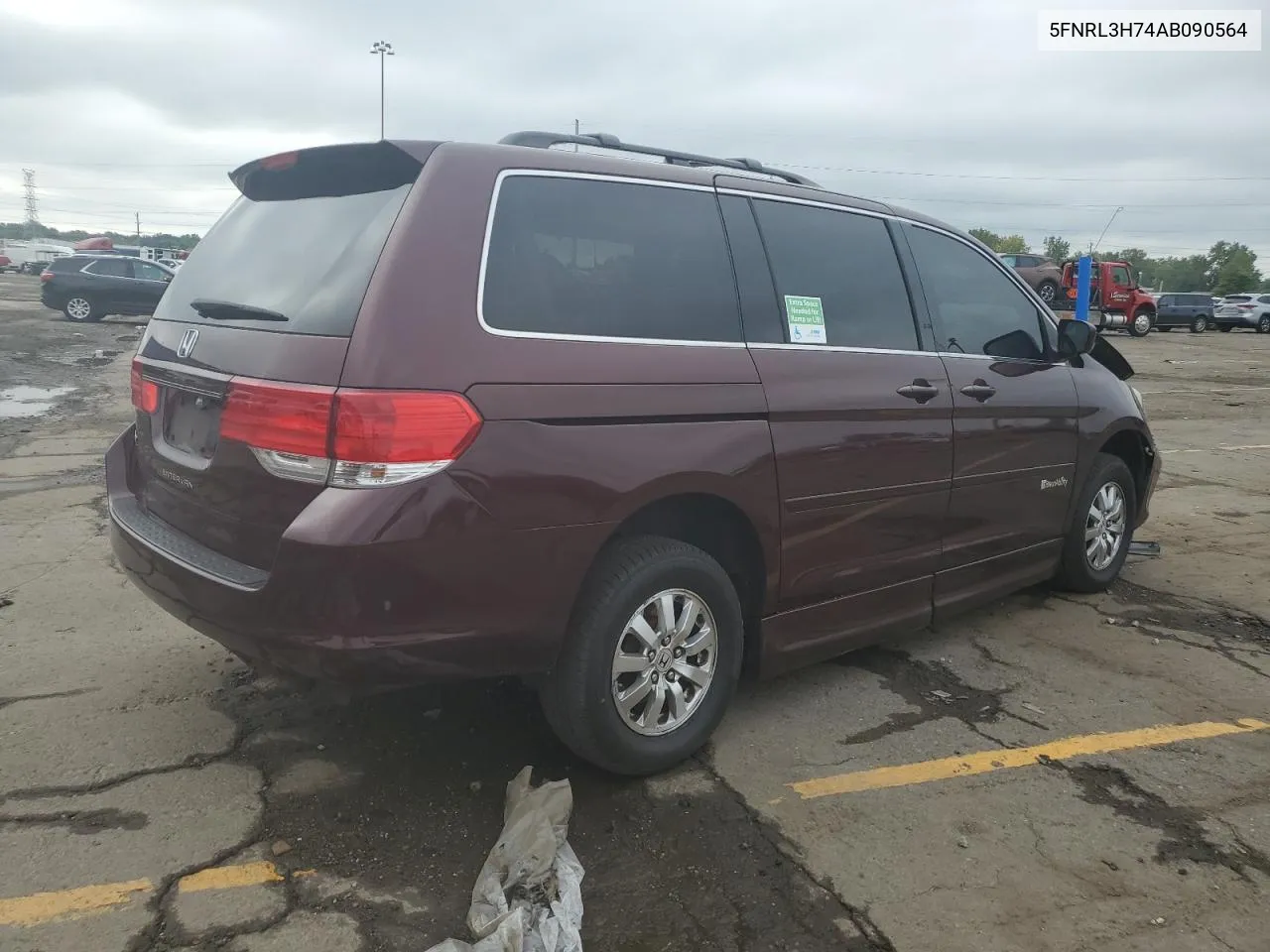 2010 Honda Odyssey Exl VIN: 5FNRL3H74AB090564 Lot: 69334854