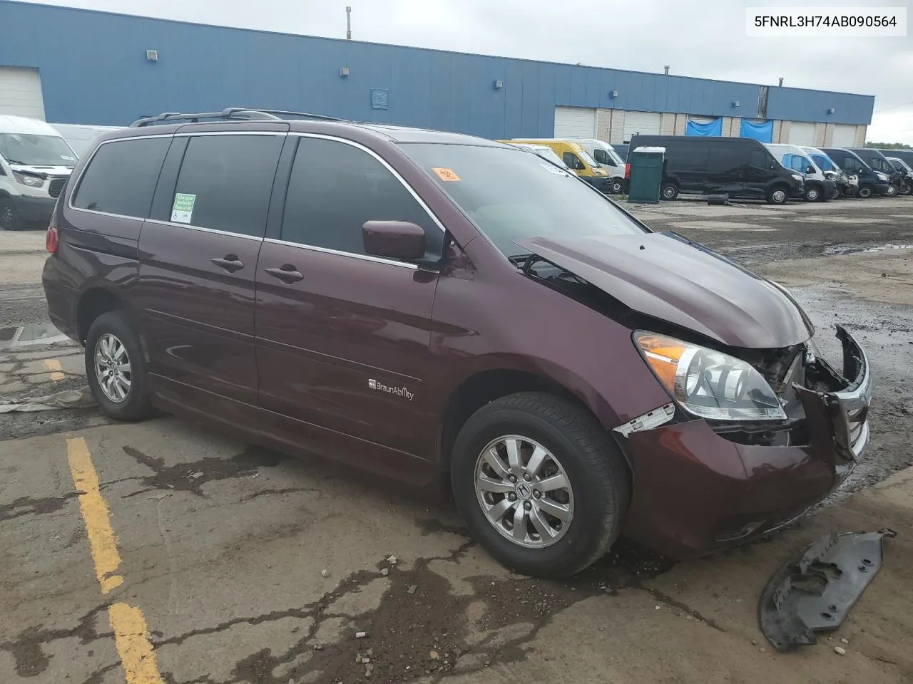 2010 Honda Odyssey Exl VIN: 5FNRL3H74AB090564 Lot: 69334854