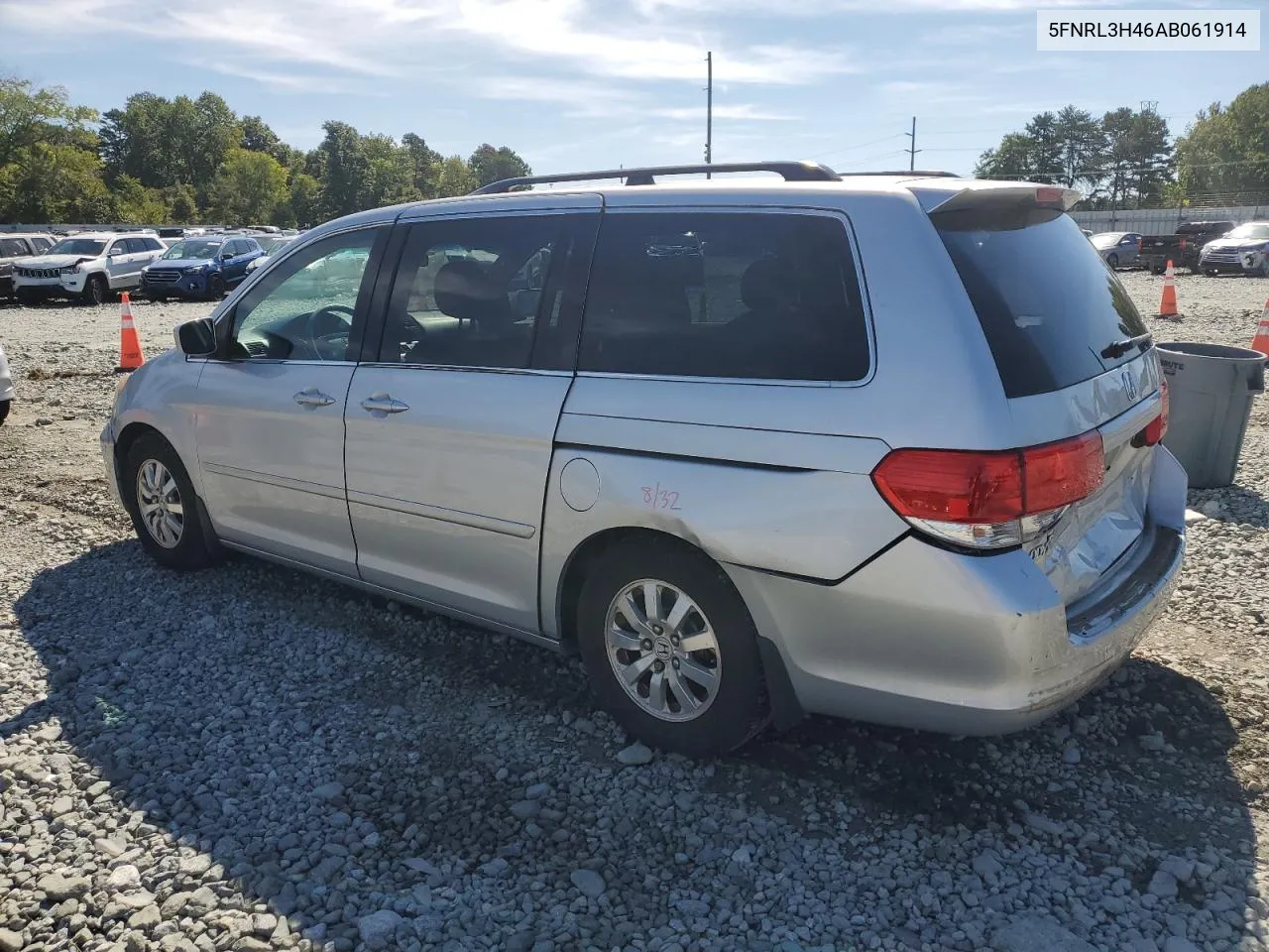 2010 Honda Odyssey Ex VIN: 5FNRL3H46AB061914 Lot: 69797394