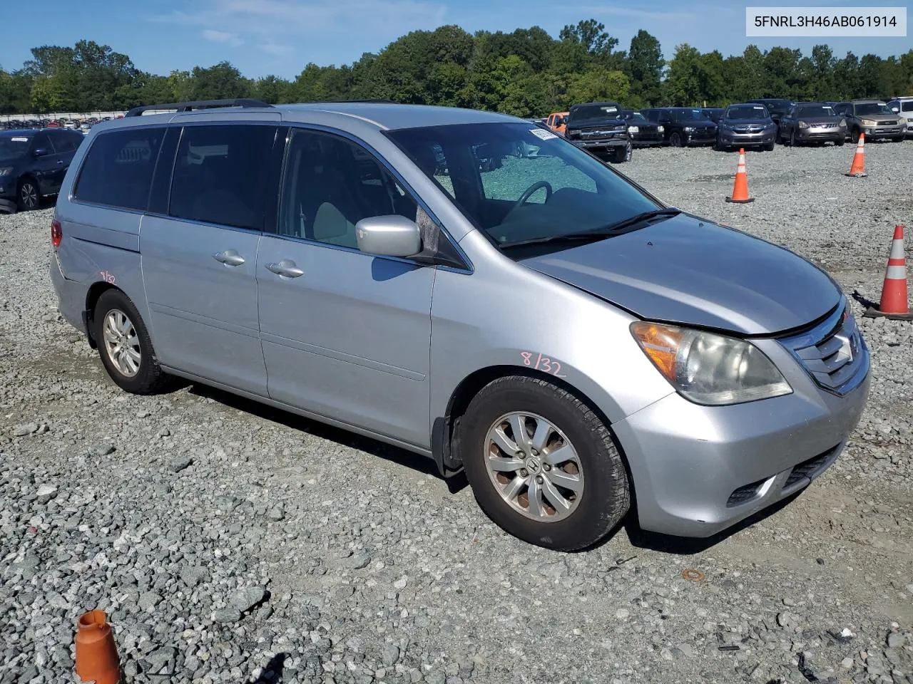 2010 Honda Odyssey Ex VIN: 5FNRL3H46AB061914 Lot: 69797394