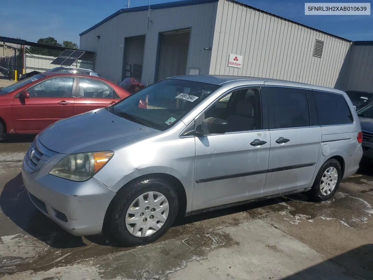 2010 Honda Odyssey Lx VIN: 5FNRL3H2XAB010639 Lot: 69867694