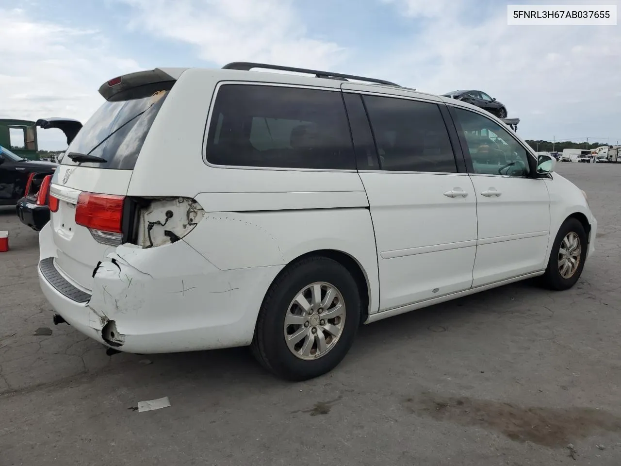 5FNRL3H67AB037655 2010 Honda Odyssey Exl