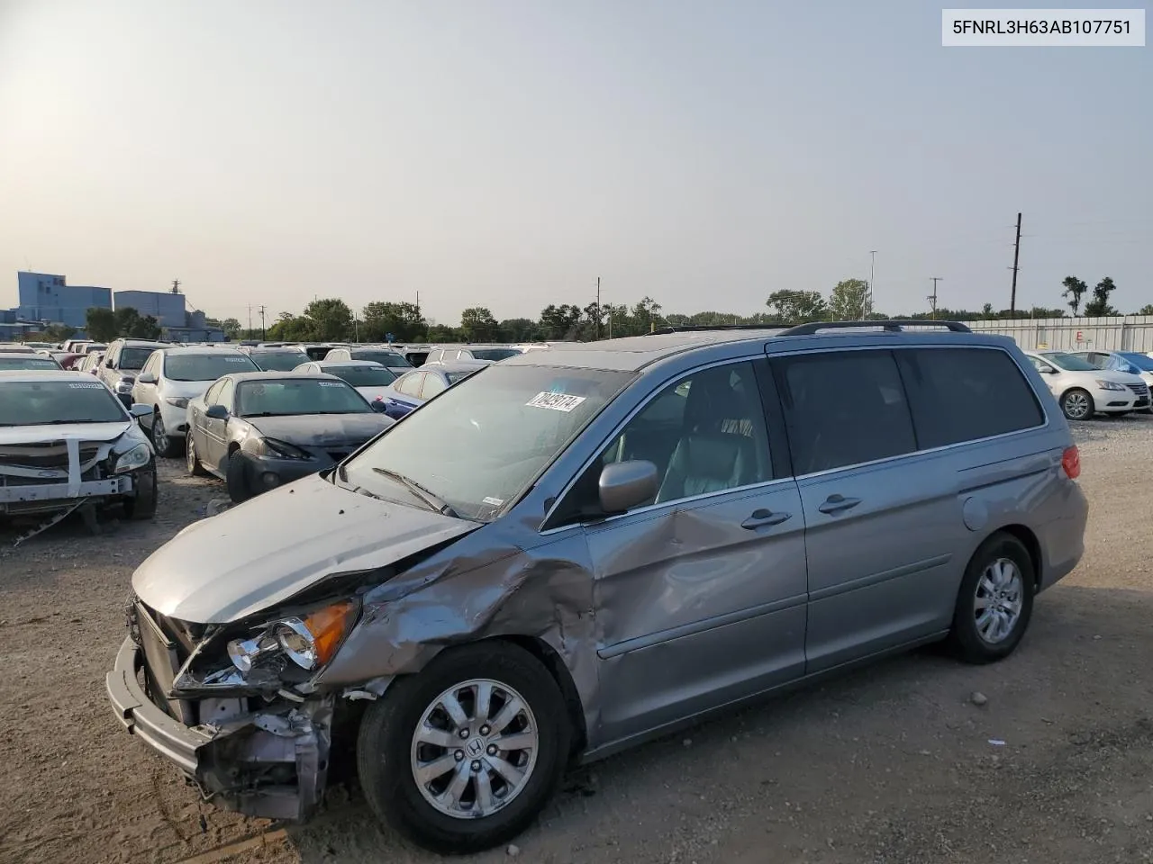 2010 Honda Odyssey Exl VIN: 5FNRL3H63AB107751 Lot: 70429174