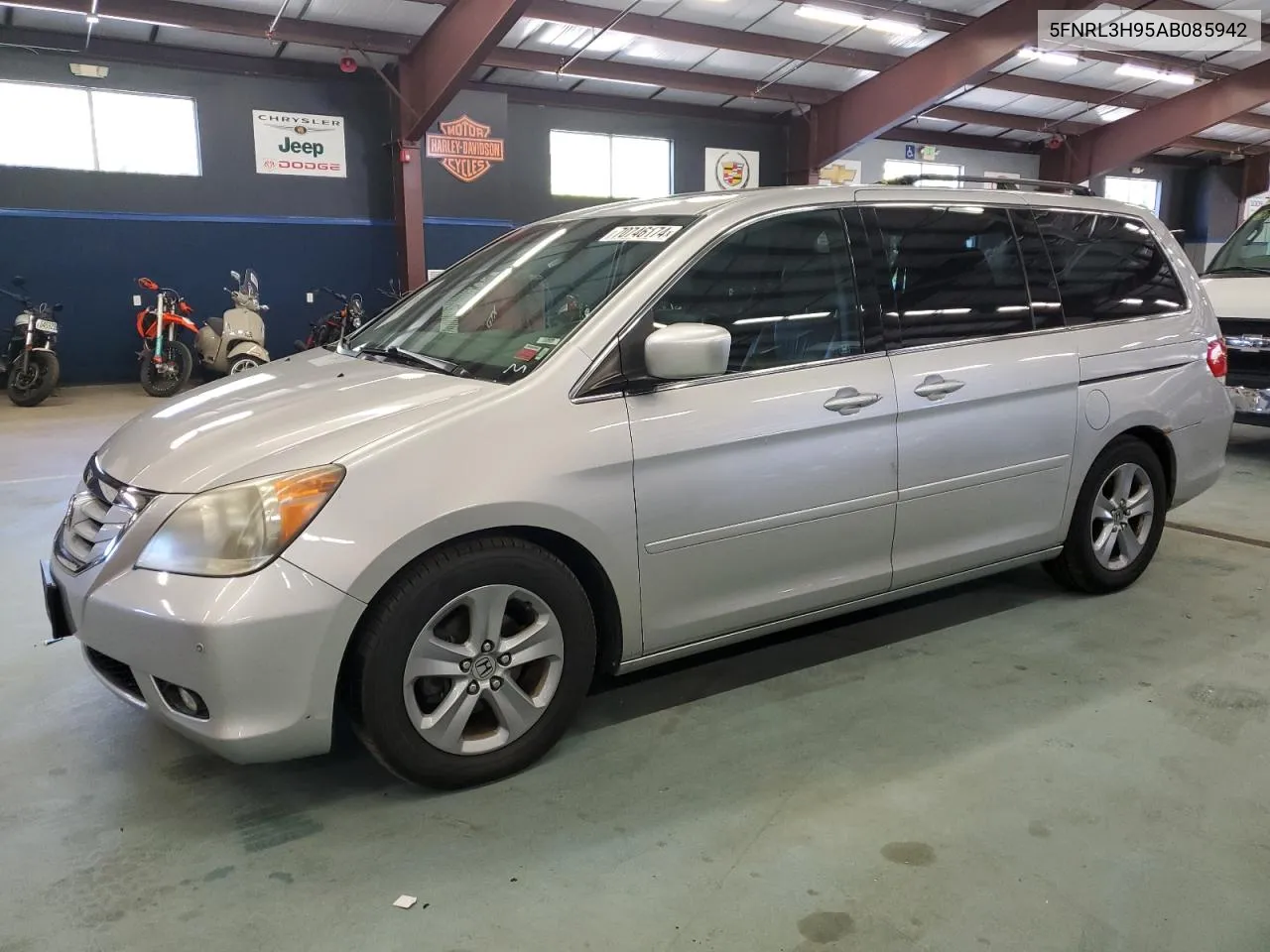 2010 Honda Odyssey Touring VIN: 5FNRL3H95AB085942 Lot: 70746174