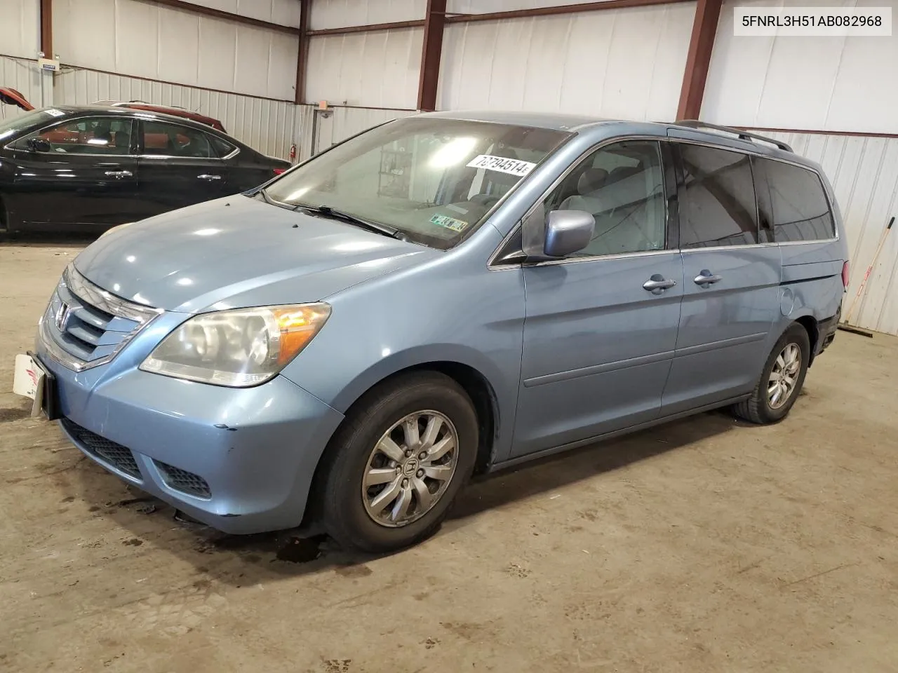 2010 Honda Odyssey Ex VIN: 5FNRL3H51AB082968 Lot: 70794514