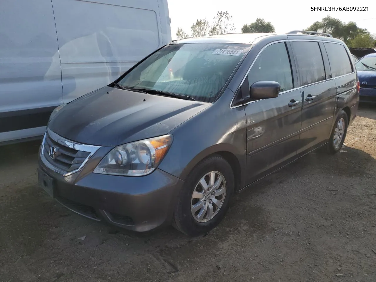 2010 Honda Odyssey Exl VIN: 5FNRL3H76AB092221 Lot: 71015504