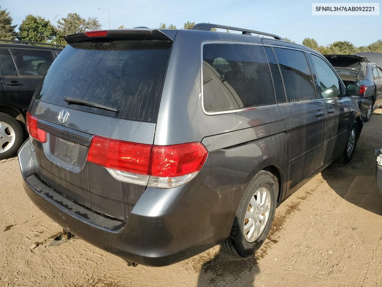 2010 Honda Odyssey Exl VIN: 5FNRL3H76AB092221 Lot: 71015504