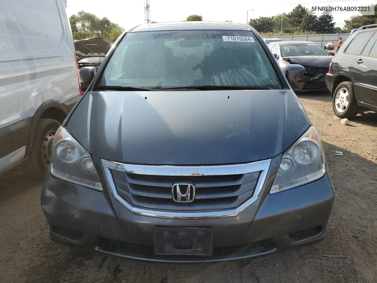 2010 Honda Odyssey Exl VIN: 5FNRL3H76AB092221 Lot: 71015504