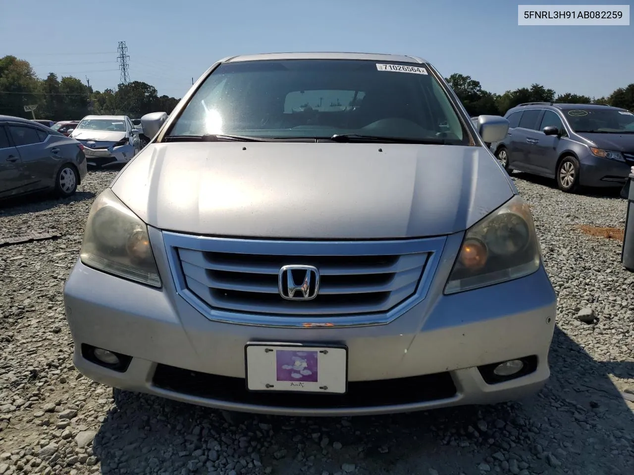 2010 Honda Odyssey Touring VIN: 5FNRL3H91AB082259 Lot: 71026564