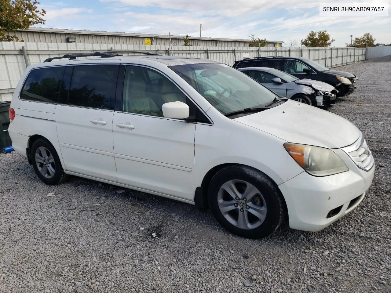 2010 Honda Odyssey Touring VIN: 5FNRL3H90AB097657 Lot: 71253914