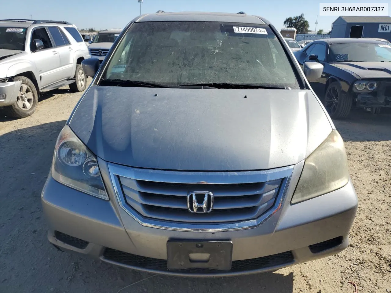 2010 Honda Odyssey Exl VIN: 5FNRL3H68AB007337 Lot: 71499074