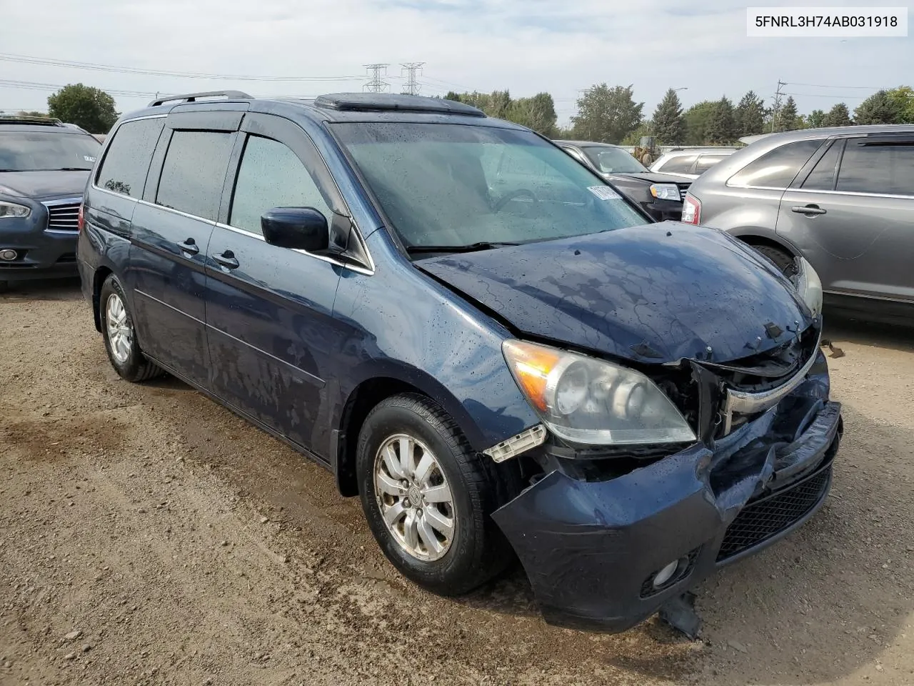 2010 Honda Odyssey Exl VIN: 5FNRL3H74AB031918 Lot: 71674784