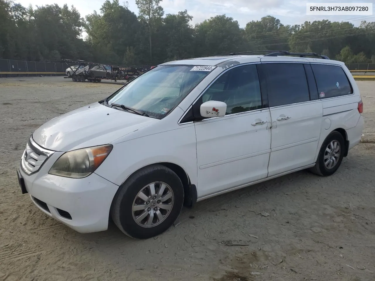 2010 Honda Odyssey Exl VIN: 5FNRL3H73AB097280 Lot: 71722844