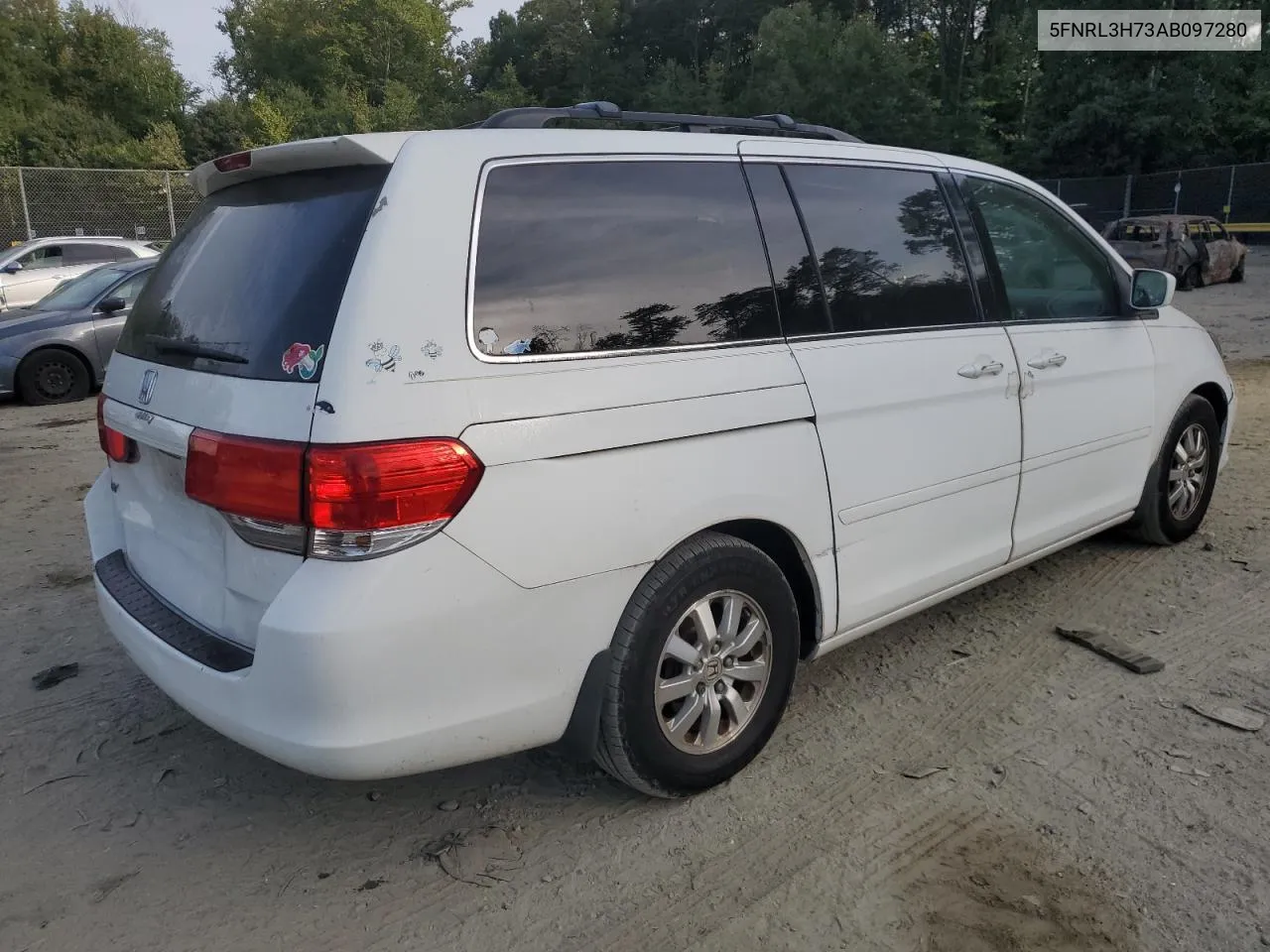 2010 Honda Odyssey Exl VIN: 5FNRL3H73AB097280 Lot: 71722844