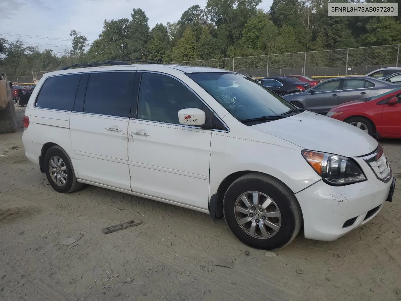 2010 Honda Odyssey Exl VIN: 5FNRL3H73AB097280 Lot: 71722844