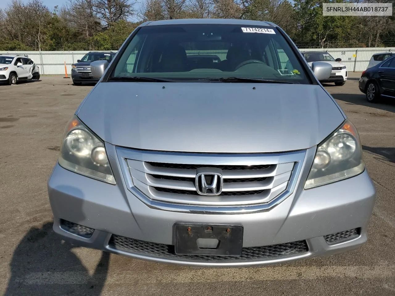 2010 Honda Odyssey Ex VIN: 5FNRL3H44AB018737 Lot: 71742214