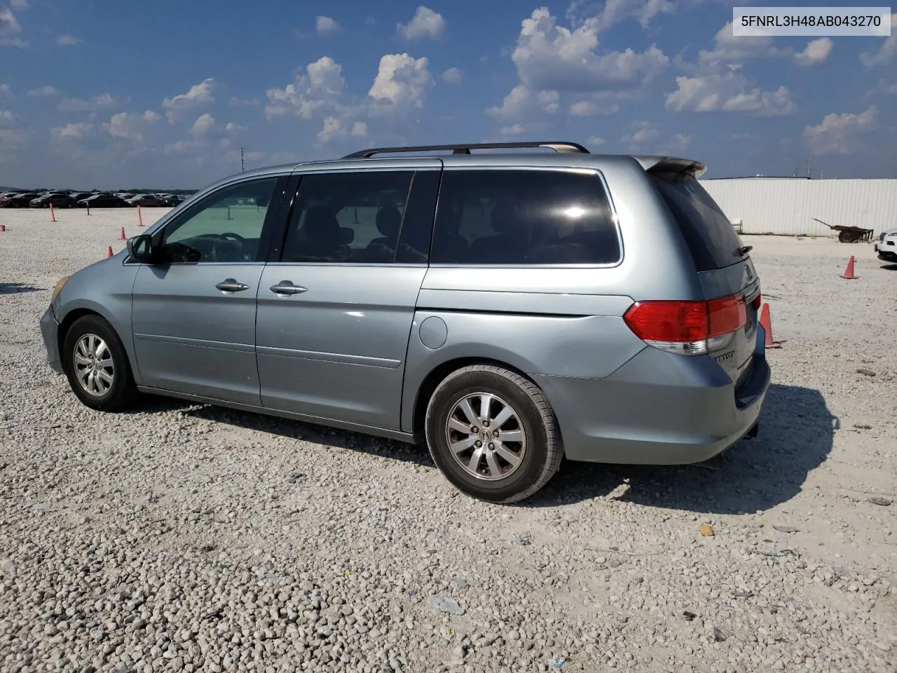 2010 Honda Odyssey Ex VIN: 5FNRL3H48AB043270 Lot: 71753684