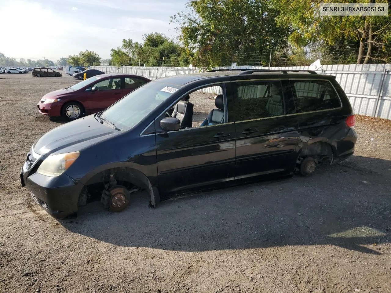 2010 Honda Odyssey Touring VIN: 5FNRL3H8XAB505153 Lot: 71919324