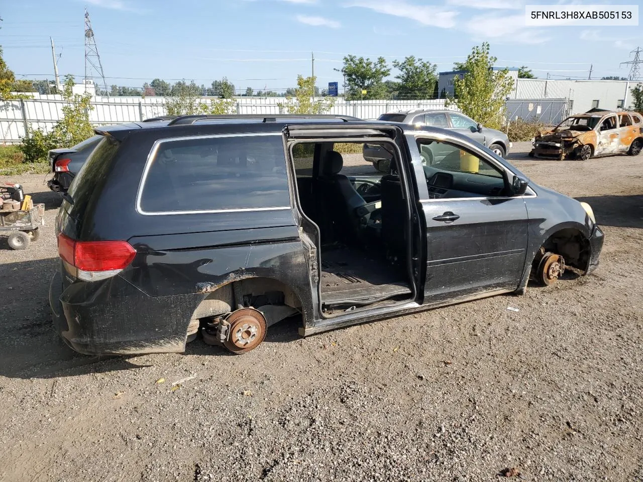 2010 Honda Odyssey Touring VIN: 5FNRL3H8XAB505153 Lot: 71919324