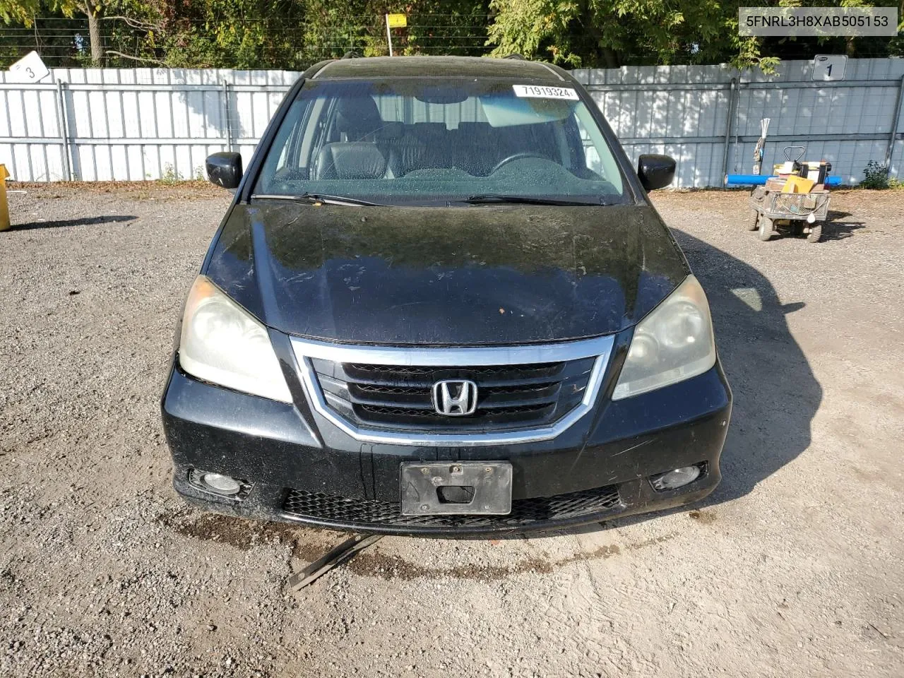 2010 Honda Odyssey Touring VIN: 5FNRL3H8XAB505153 Lot: 71919324