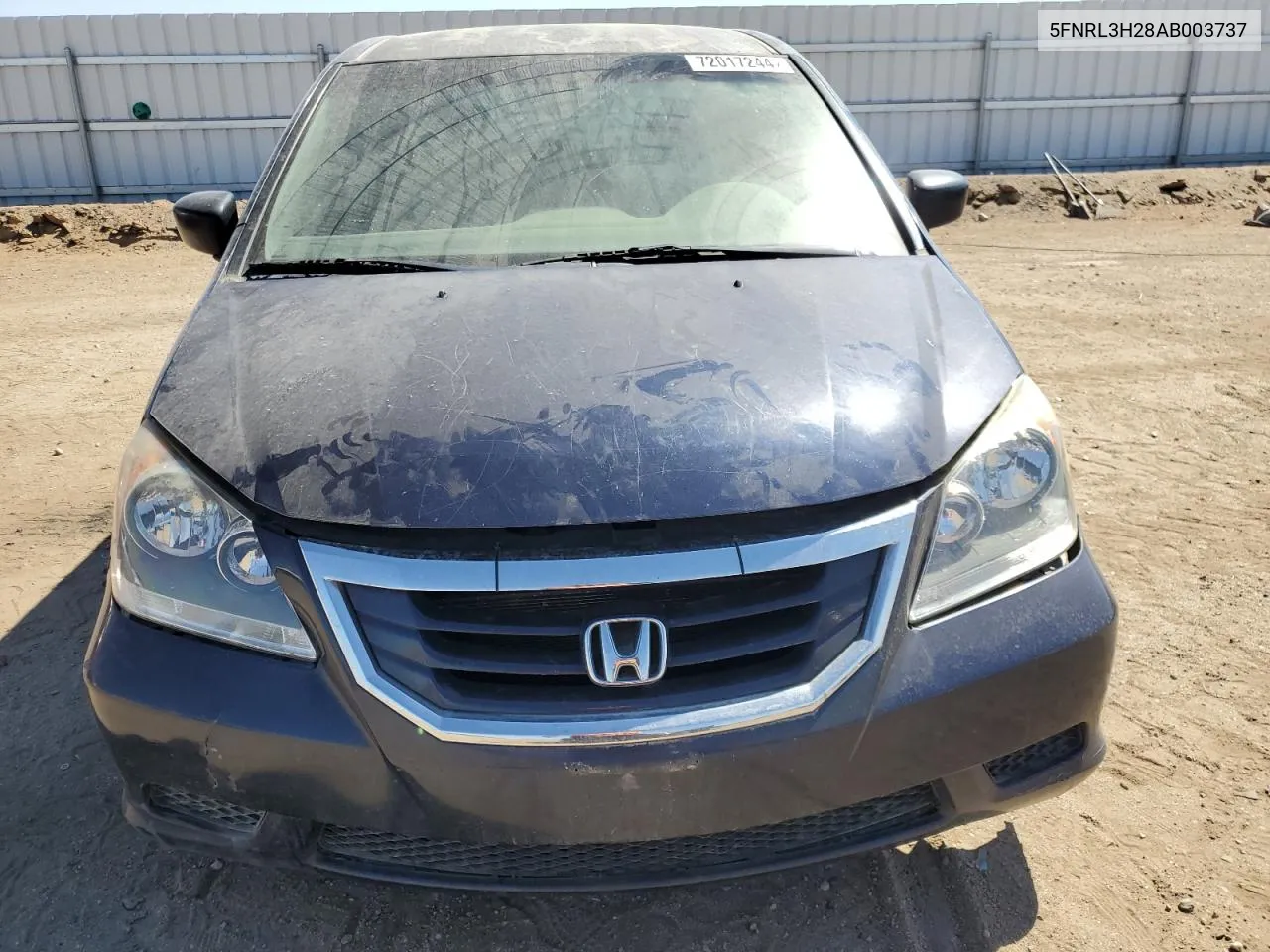 5FNRL3H28AB003737 2010 Honda Odyssey Lx