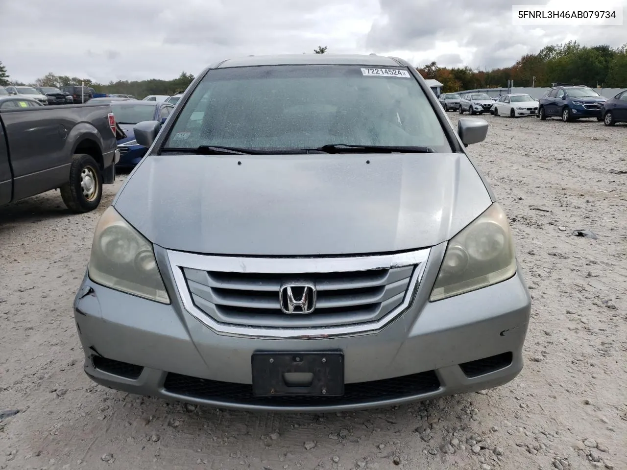 2010 Honda Odyssey Ex VIN: 5FNRL3H46AB079734 Lot: 72214524