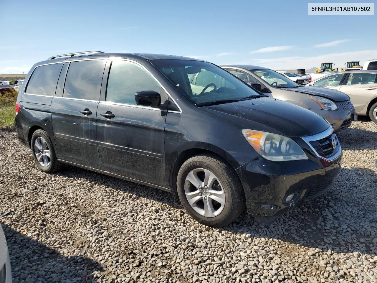 2010 Honda Odyssey Touring VIN: 5FNRL3H91AB107502 Lot: 72278874