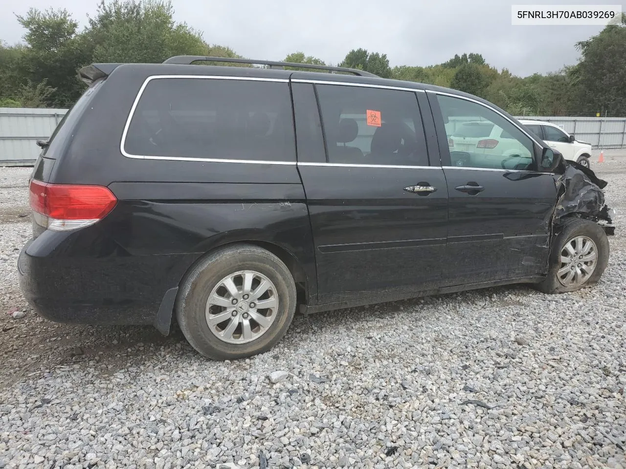 2010 Honda Odyssey Exl VIN: 5FNRL3H70AB039269 Lot: 72575734