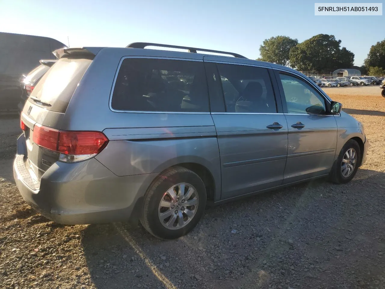 2010 Honda Odyssey Ex VIN: 5FNRL3H51AB051493 Lot: 72602564