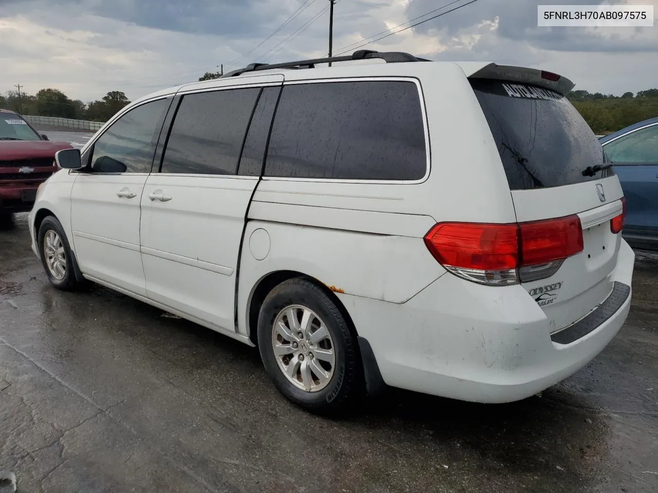 2010 Honda Odyssey Exl VIN: 5FNRL3H70AB097575 Lot: 73060564