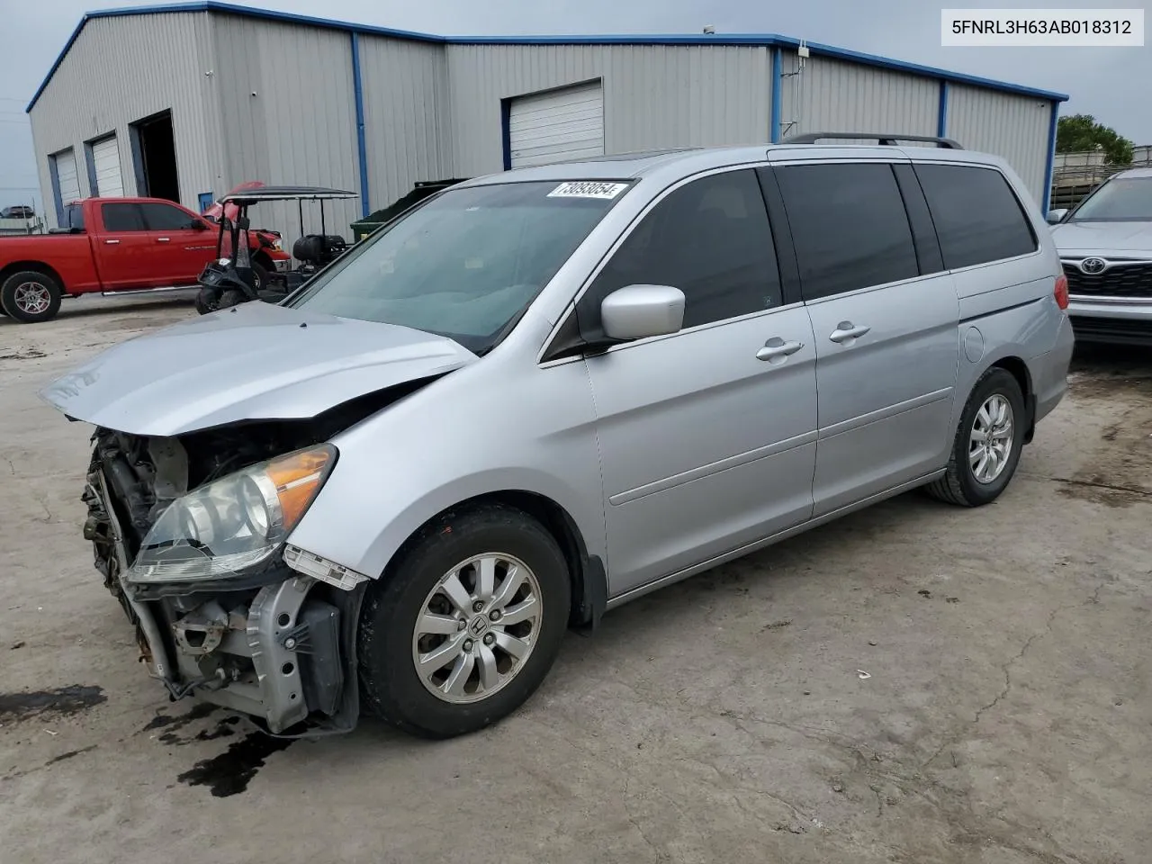 2010 Honda Odyssey Exl VIN: 5FNRL3H63AB018312 Lot: 73093054