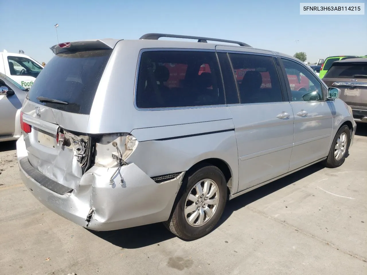 2010 Honda Odyssey Exl VIN: 5FNRL3H63AB114215 Lot: 73224604