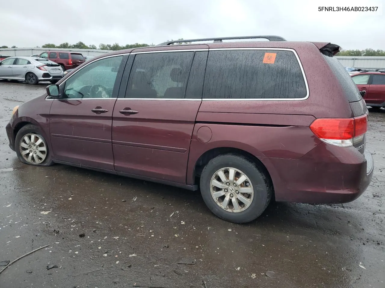 2010 Honda Odyssey Ex VIN: 5FNRL3H46AB023437 Lot: 73402804