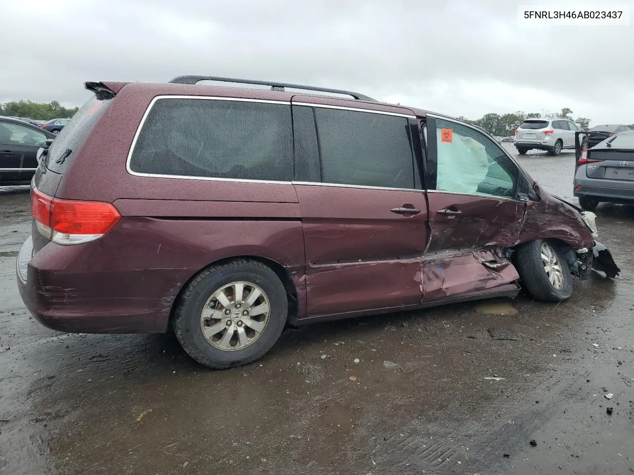 2010 Honda Odyssey Ex VIN: 5FNRL3H46AB023437 Lot: 73402804