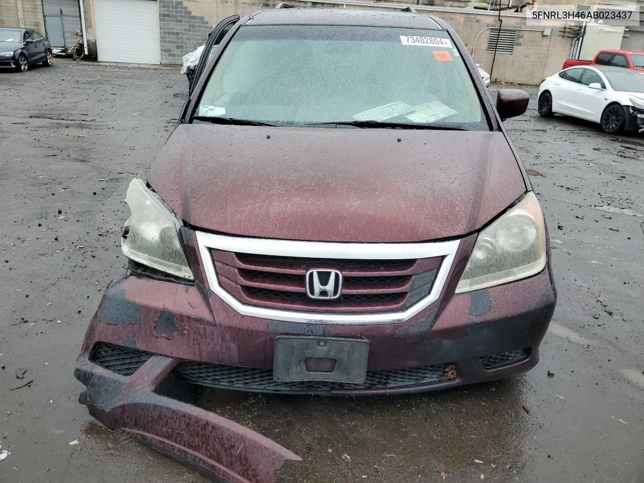 2010 Honda Odyssey Ex VIN: 5FNRL3H46AB023437 Lot: 73402804