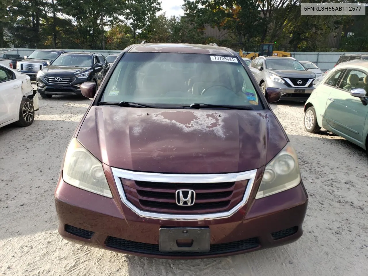 5FNRL3H65AB112577 2010 Honda Odyssey Exl