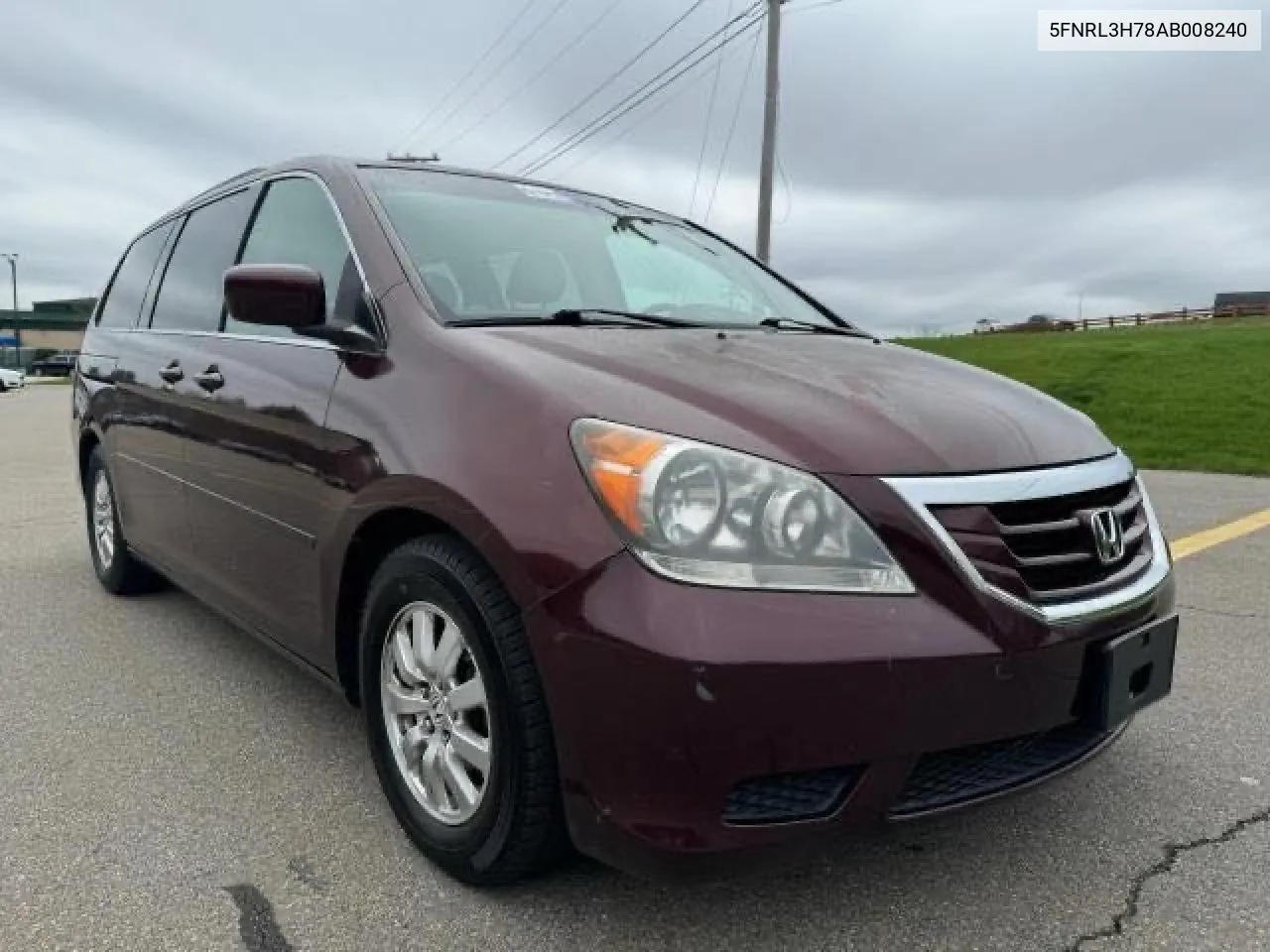 2010 Honda Odyssey Exl VIN: 5FNRL3H78AB008240 Lot: 74398754