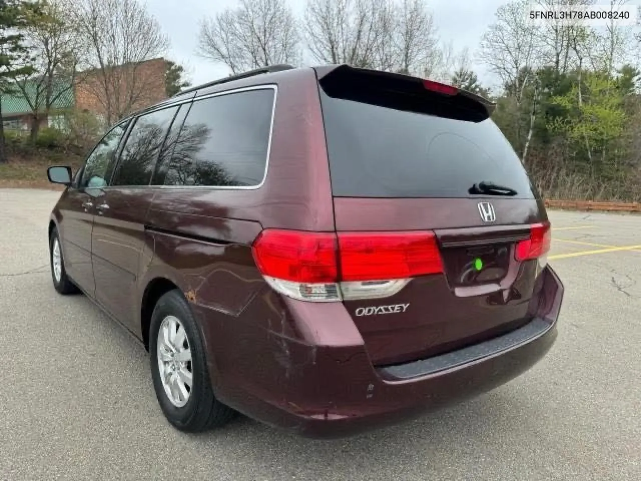 2010 Honda Odyssey Exl VIN: 5FNRL3H78AB008240 Lot: 74398754