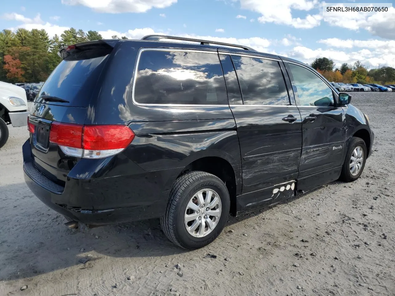 2010 Honda Odyssey Exl VIN: 5FNRL3H68AB070650 Lot: 74926564