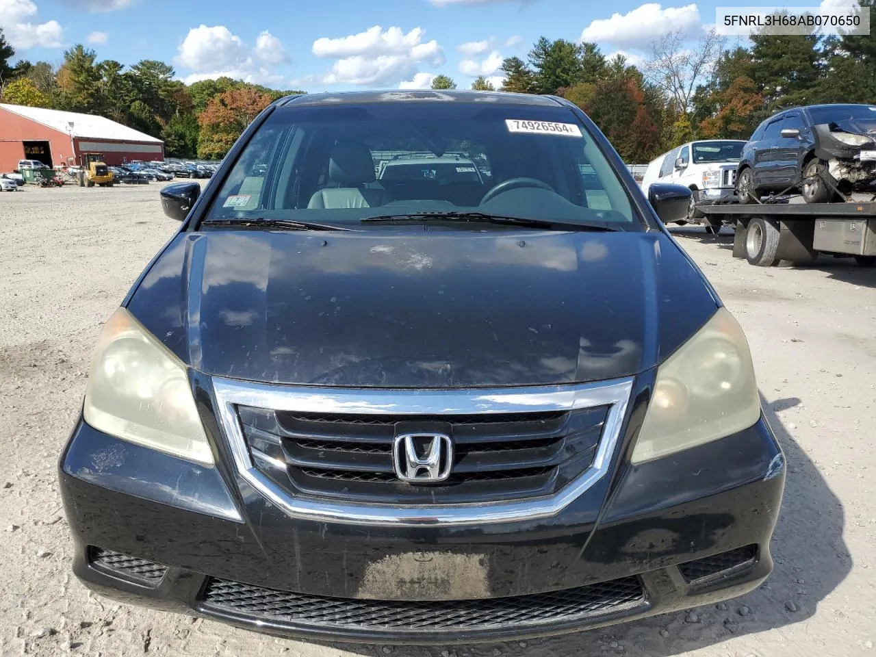 2010 Honda Odyssey Exl VIN: 5FNRL3H68AB070650 Lot: 74926564