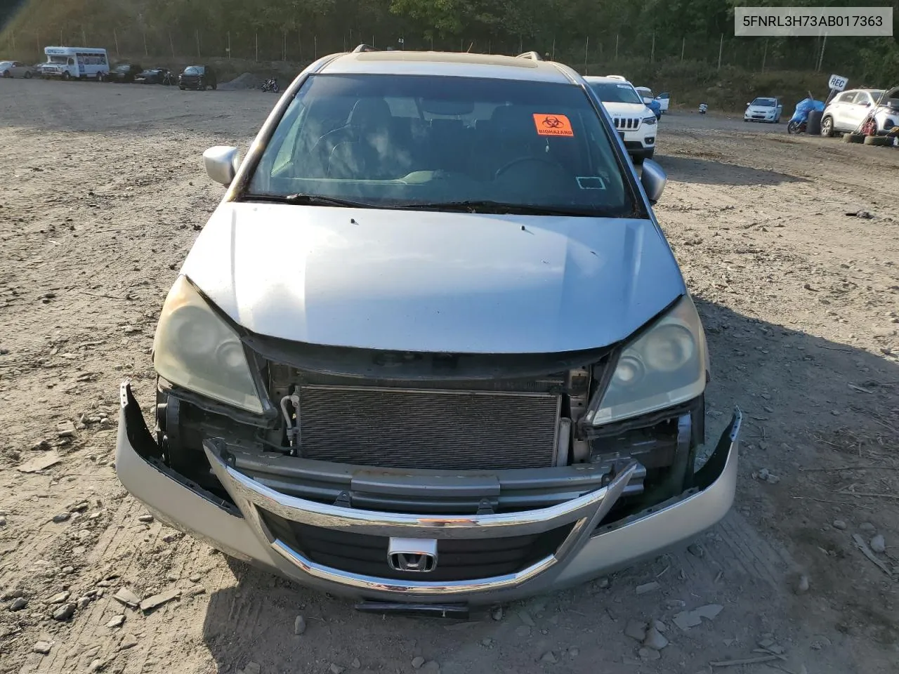 2010 Honda Odyssey Exl VIN: 5FNRL3H73AB017363 Lot: 75087414